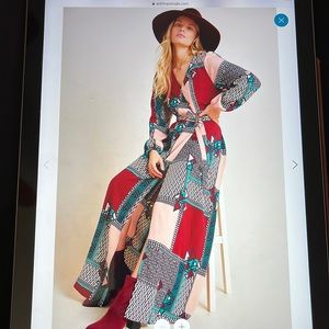 Virginia wrap maxi dress